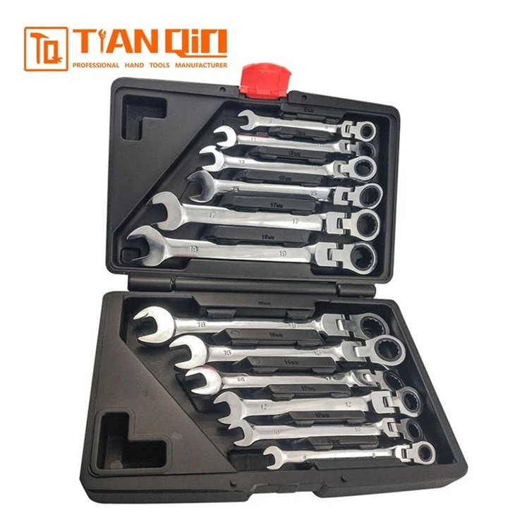 12 PCS Hardbound Fixed Head Combination Ratchet Spanner Set best 12 PCS Hardbound Fixed Head Combination Ratchet Spanner Set best