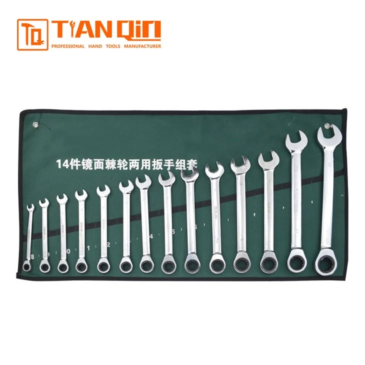 14 PCS Fixed Head Combination Ratchet Spanner Set 14 PCS Fixed Head Combination Ratchet Spanner Set